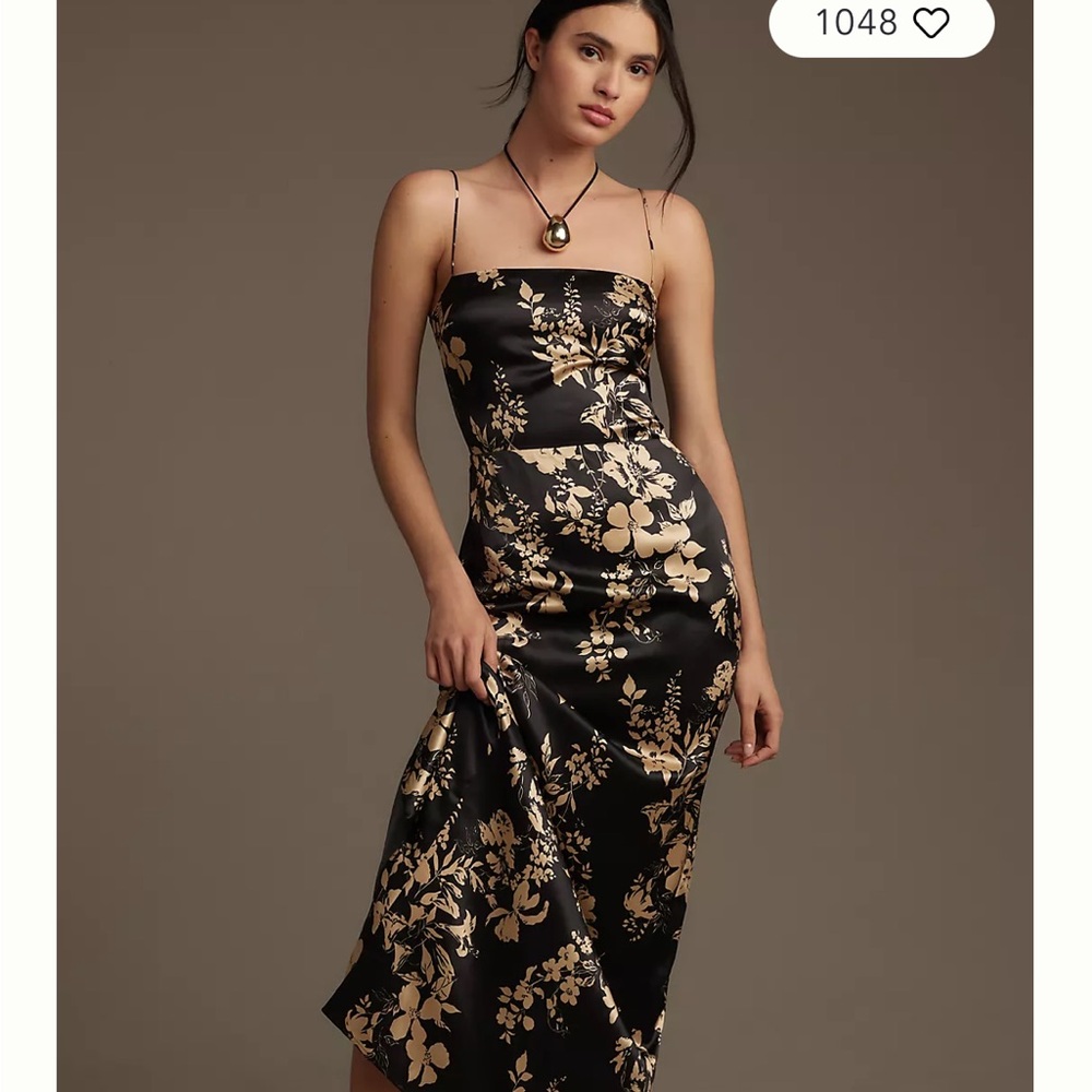 Reformation Frankie Silk Dress
